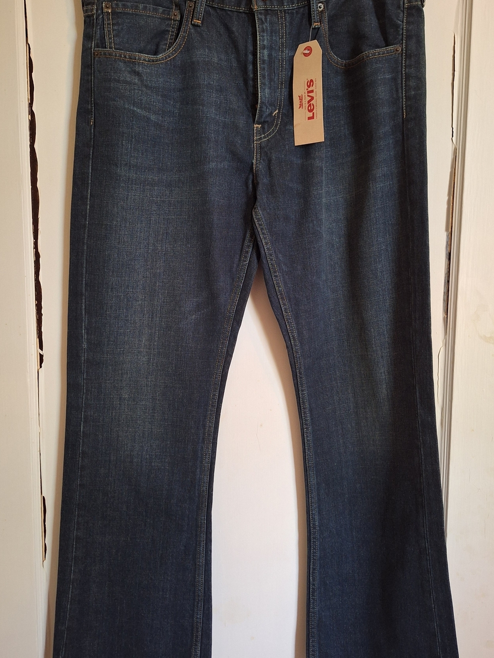 Levi's 527 Mens Slim Boot Cut Jeans 36x30 Blue Denim Mid Rise Classic Retro NWT